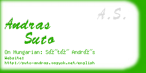 andras suto business card